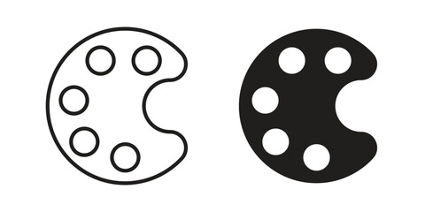 Palette icons set. Pixel Perfect scalable icons.