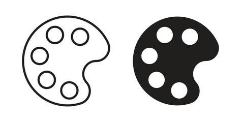 Palette icons set. Pixel Perfect scalable icons.