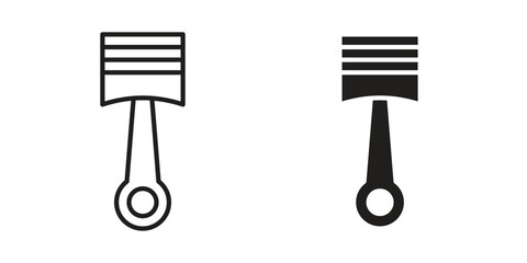 Piston icons set. Pixel Perfect scalable icons.