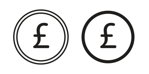 Pound icons set. Pixel Perfect scalable icons.