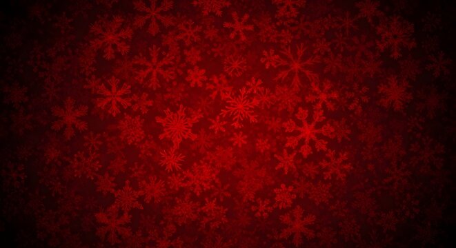 Elegant red background with a subtle snowflake pattern festive backdrop for christmas and winter holiday designs, creating a warm and inviting atmosphere - Powered by Adobe