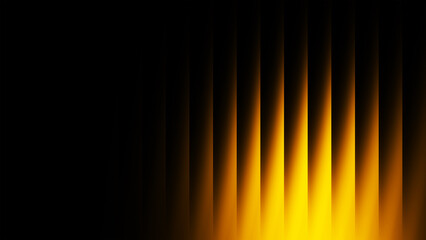 Futuristic Orange Ribbed Gradient Background, Abstract Fractal Glass Effect