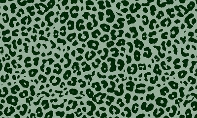 Seamless Muted Green Leopard Print Earthy Tone Animal Skin Texture Pattern Modern Fashion Wildlife Backdrop