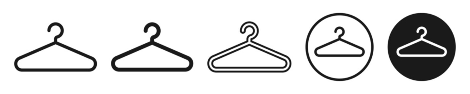 Set of Cloth hanger icon Vector illustration