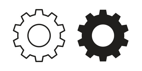 Settings icons set. Pixel Perfect scalable icons.