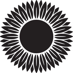 round frame with floral ornament