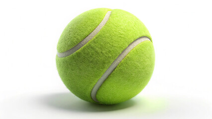 tennis ball isolated on white 3d render