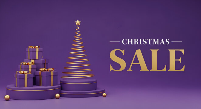 christmas, horizontal, presentation, render, stage, three-dimensional, advertisement, commerce, display, gold, luxury, ornament, promotion, anniversary, blank, business, commercial, empty, festive, gr
