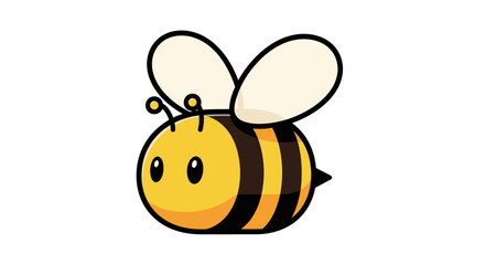 Obraz premium Cute Cartoon Bee Illustration for Childrens Books.