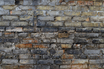 Old weathered brick wall texture