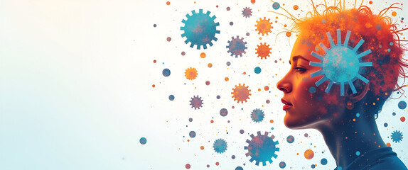 A unique blend of visual elements illustrating consumer perception, featuring a modern artistic approach that allows for creativity while maintaining an organized space for marketing messages.