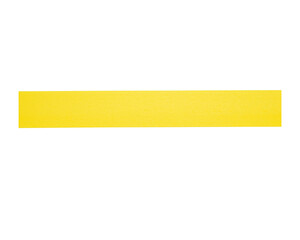 Bright yellow rectangular bar isolated on transparent background