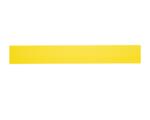 Bright yellow rectangular bar isolated on transparent background