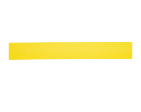 Bright yellow rectangular bar isolated on transparent background