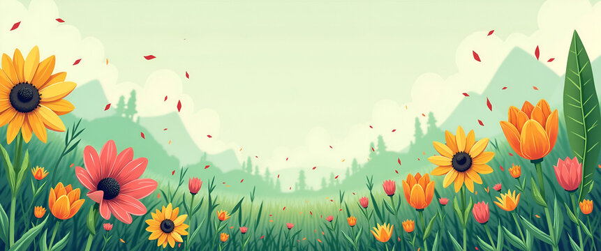 Create a poster focused on a sustainable industry using vibrant visuals that showcase eco-conscious practices while leaving room for text or logos.