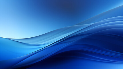 Blue wave gradient creates a smooth, flowy texture. Soft lighting enhances the abstract design. Great for presentations, websites, or social media.