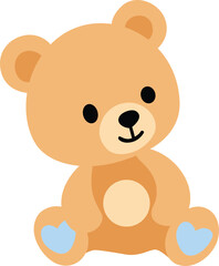 Cute Little Light Brown Baby Teddy Bear