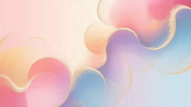 Soft pastel gradient swirls abstract background - Powered by Adobe