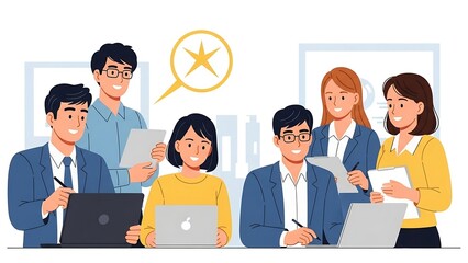 Teamwork and Collaboration - Diverse Professionals Working Together.