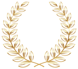 golden laurel wreath