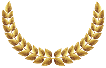 golden laurel wreath