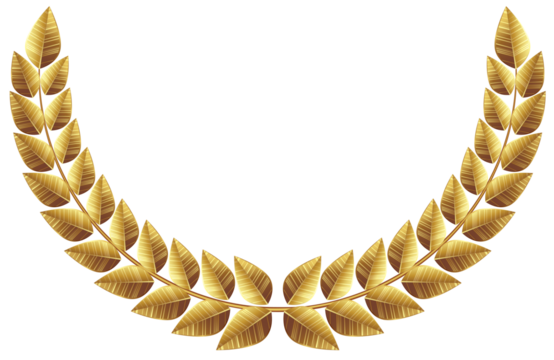 golden laurel wreath