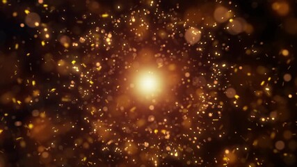 Glittering Dust Particles Flying Overlay Futuristic Technology Alpha Channel - Powered by Adobe