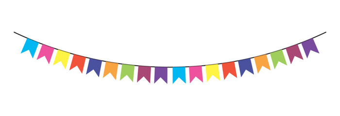 Bunting flags banner best for Birthday party and carnival garland decoration. © Ankita