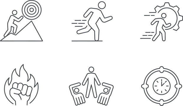 Business motivation and target isolated on