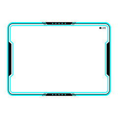 Abstract modern online gaming panel high resolution transparent png photo