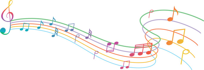 music wave theme vector
