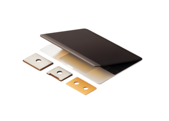 Laptop hinge isolated on suitable background