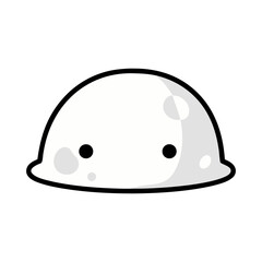 Simple white blob isolated on, a minimalist and versatile graphic element for design projects