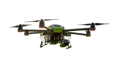 Fototapeta premium Agrodrone for processing fields, smart farming. Generative AI.