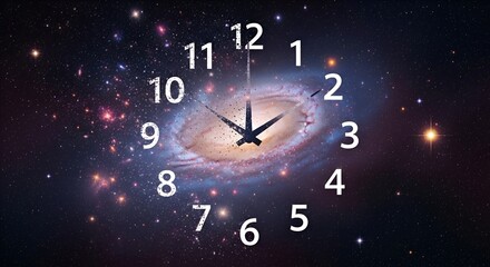 Cosmic clock time spirals through a nebula