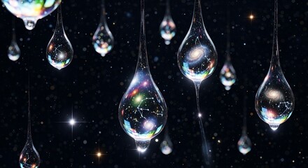 Cosmic raindrops holding entire galaxies