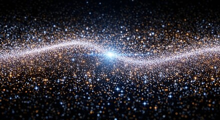 Cosmic river of stars in space