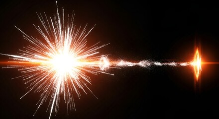 Energy portal firing particles through space