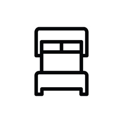 bedroom outline icon vector design good for web or mobile app