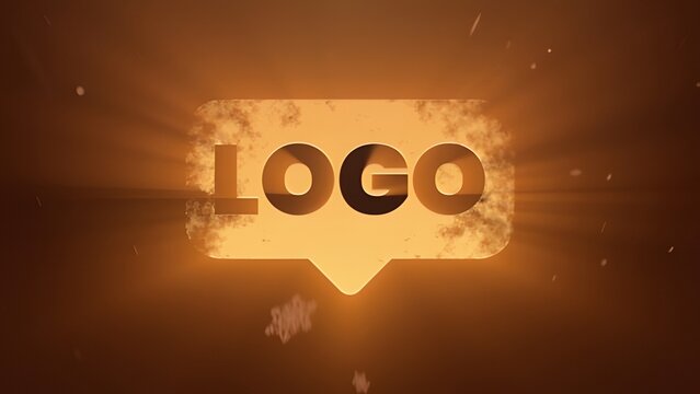 Abstract logo reveal with glowing light rays and particle effects, perfect for creating a cinematic and impactful introduction to your brand or video