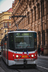 Fototapeta premium Trams in Prague City
