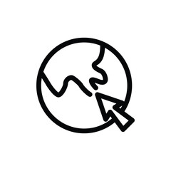 click management outline icon vector design good for web or mobile app