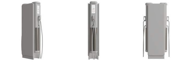 Modern electric vehicle charger in sleek design for efficient, environmentally friendly charging