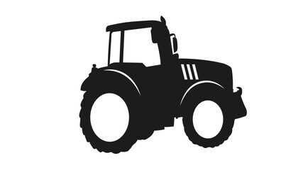 tractor isolated on white