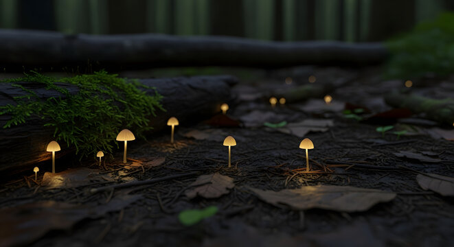 candles in the forest