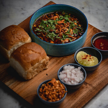 Traditional Misal Pav &ndash; Spicy Maharashtrian Breakfast Dish