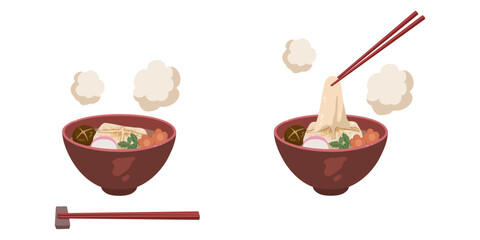 雑煮のイラストセット