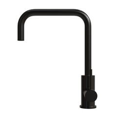 Modern black kitchen faucet mockup showcasing sleek design and functional features for contemporary spaces