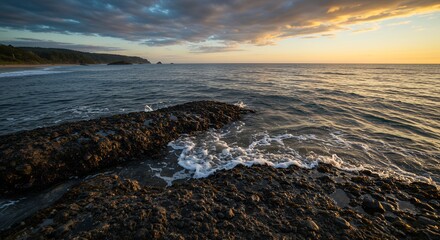 Ocean Sunset Beach Landscape