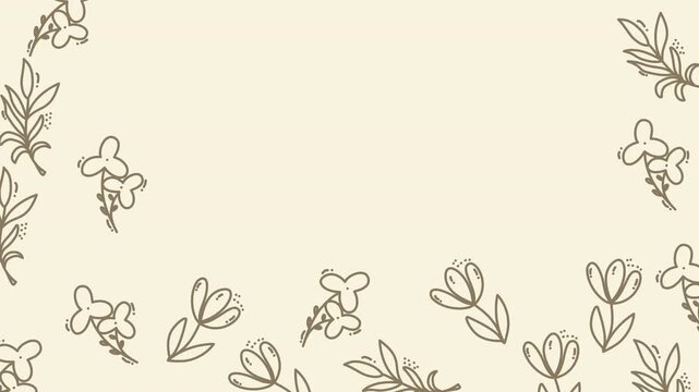dahlia floral pattern botanical design combination simple moving and emtpy space suitable for stationery, textiles, and packaging. Delicate and versatile floral pattern for various design projects.